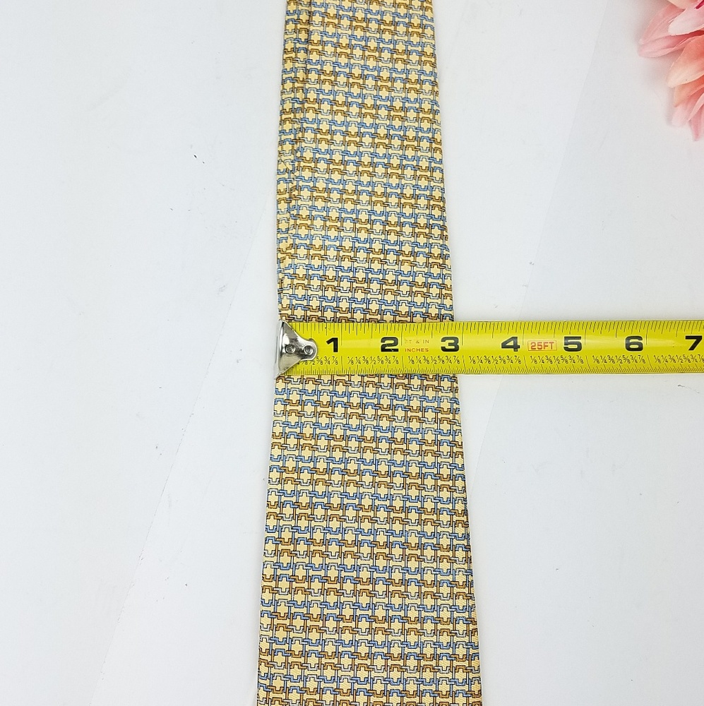Hermes multicolor chain link men's tie - Picture 4 of 6